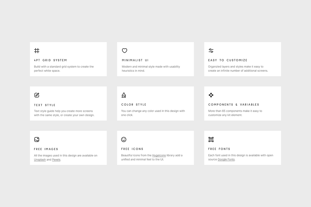 Minimal Ecommerce UI Kit for Figma, an UI Kit Template by UI Muse (Photo 4 of 4)