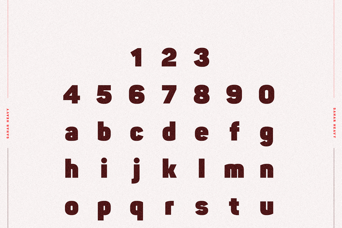 Sahar Heavy (Roman & Italic), a Sans Serif Font by Lella7 (Photo 14 of 15)