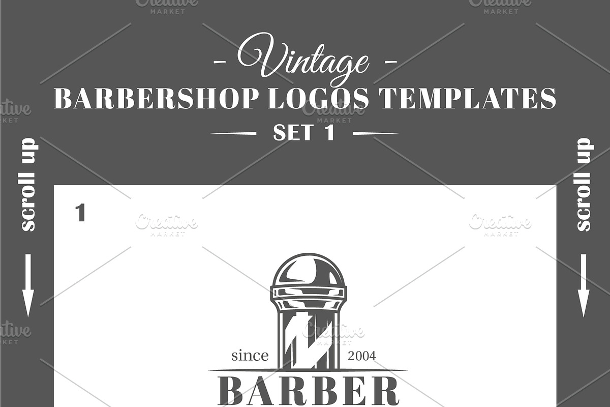 18 Barbershop Logos Templates, a Branding & Logo Template by Art Design (Photo 12 of 19)