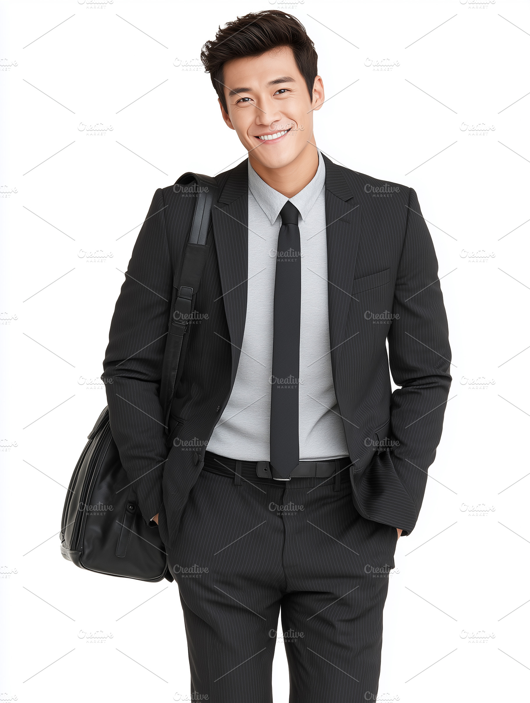 Confident smiling asian businessman, a Business Photo by MistyDay