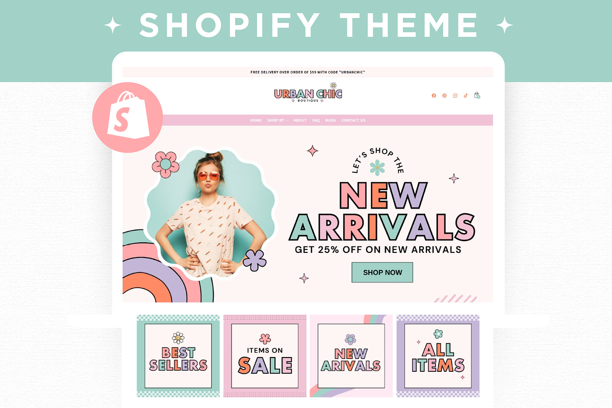 Retro Shopify Theme Template, a Shopify Template by AdvertFox (Photo 1 of 9)