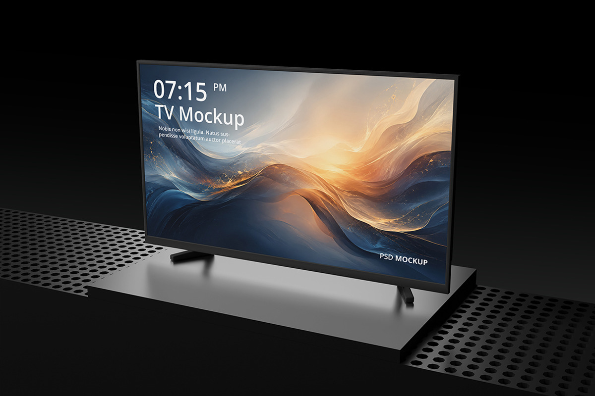 Smart TV Mockup for Digital Screen, a Mac Mockup by My Code Std (Photo 2 of 5)