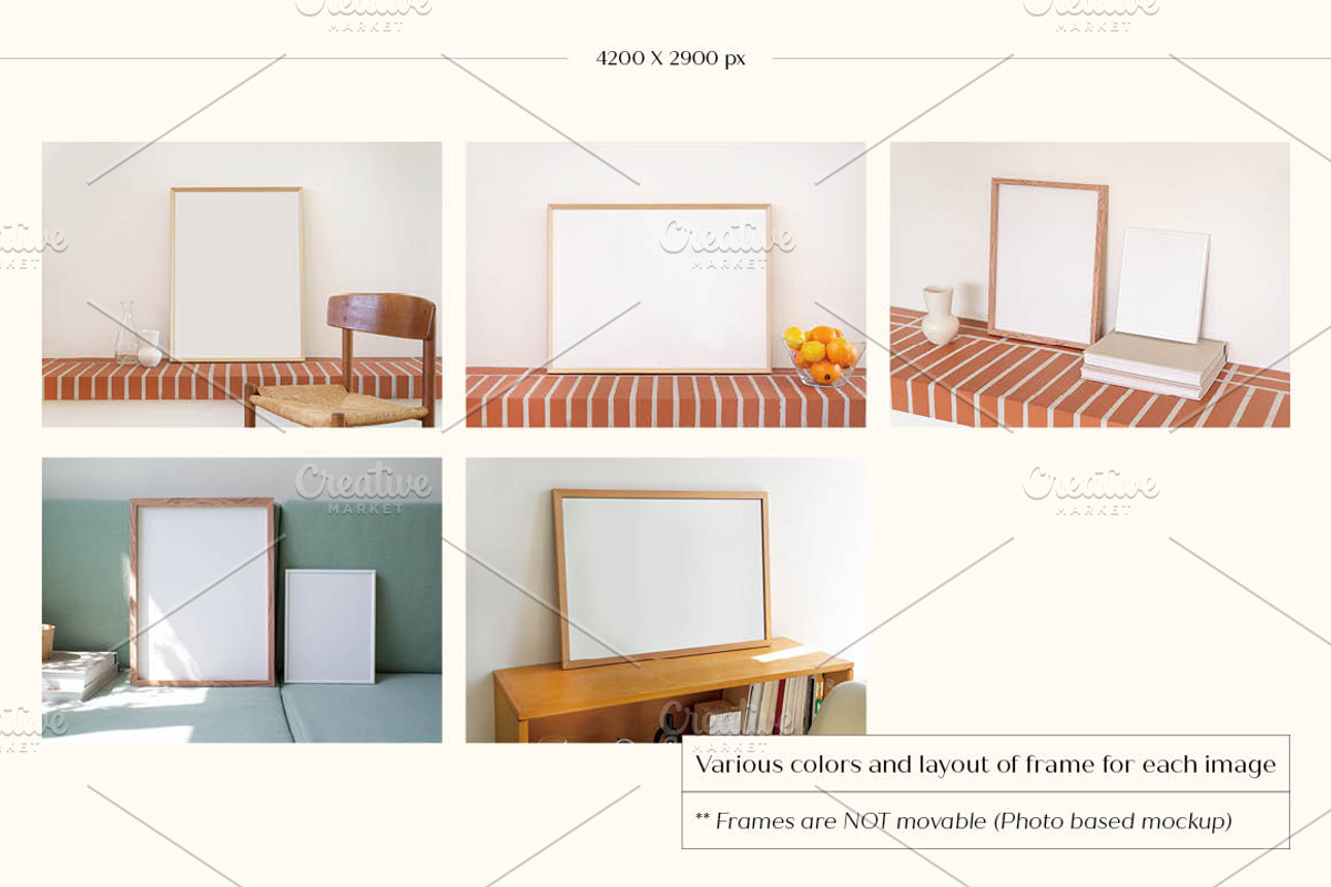 Photo Frame Mockup Bundle, a Print Template by LOPEstudio (Photo 4 of 11)