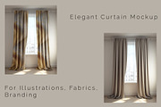 Curtain Mockup Set – 5 PSD Scenes, a Household Mockup by Vika_Softlife (Thumbnail 4 of 9)