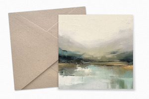 Muted Abstract Landscape Paintings