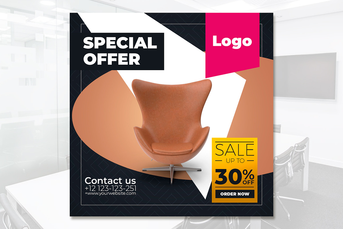 Instagram Posts Furniture Template, a Social Media Template by rogeriomarcos (Photo 6 of 7)