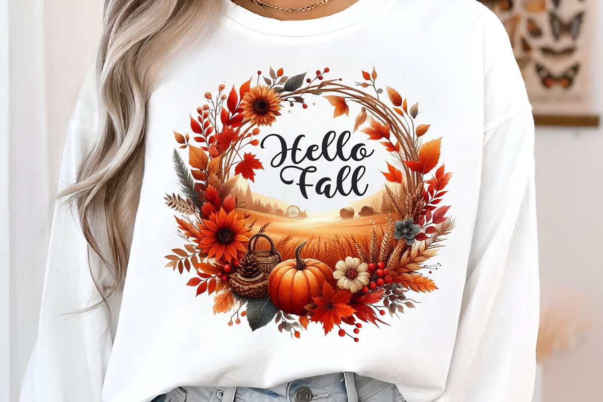 Fall Sublimation Bundle, Autumn PNG, an Illustration by SinaCreation (Photo 3 of 21)