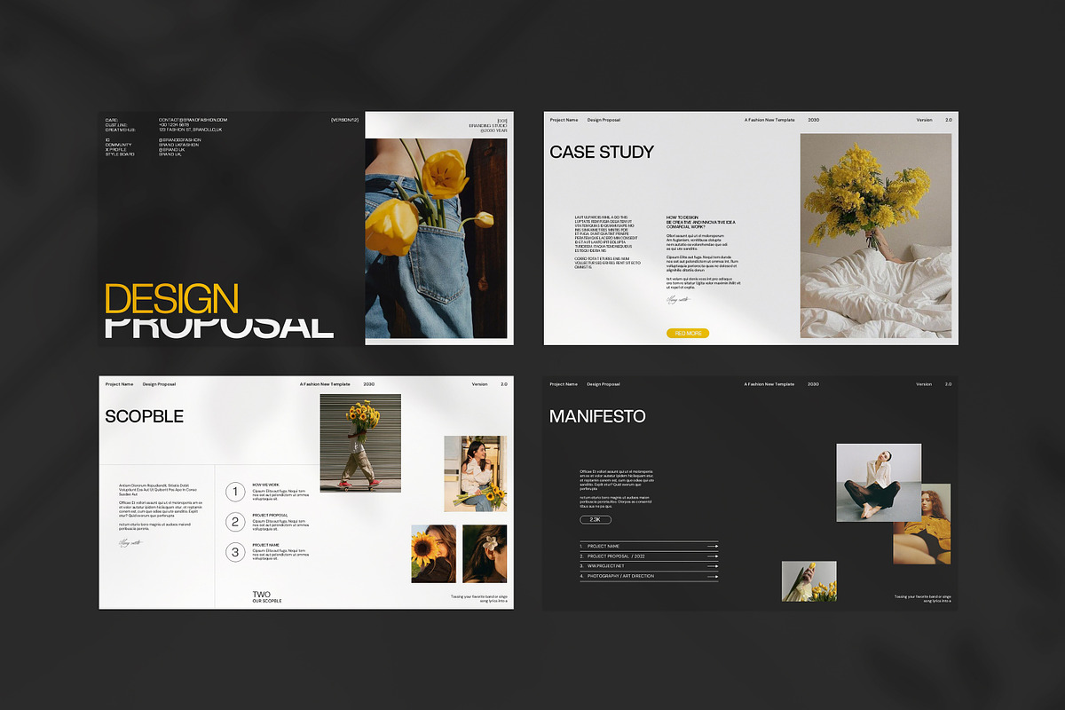 Brand Proposal Presentation Template, a Presentation Template by CreativexGenius (Photo 5 of 9)