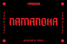 Namanoha Typeface