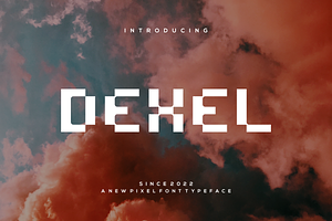 Dexel, a Font by puji_hartono