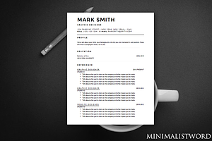 Minimal Resume Template - MS Word