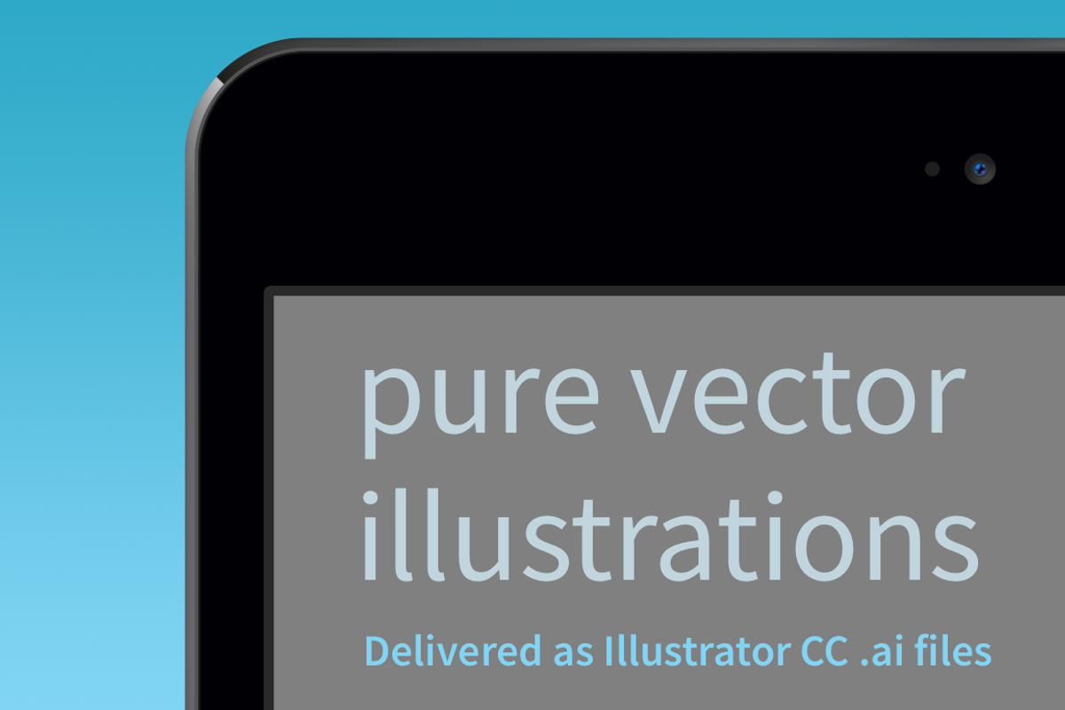 iPad mini 4 Vector Pack, a Product Mockup by Device Kits (Photo 3 of 3)