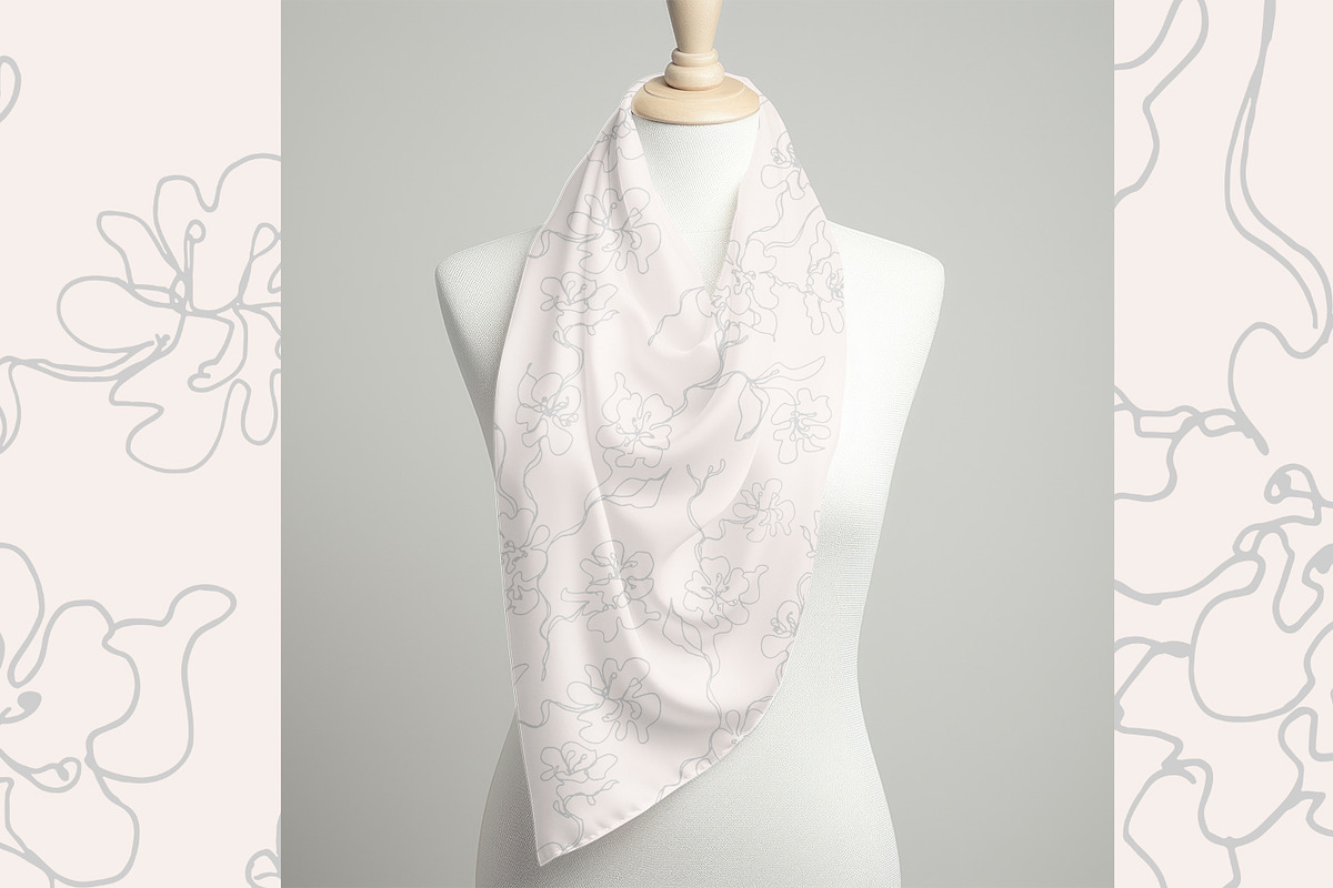 Subtle Apple Flowers Vector Patterns, a Pattern Graphic by MalyskaStudio (Photo 2 of 17)