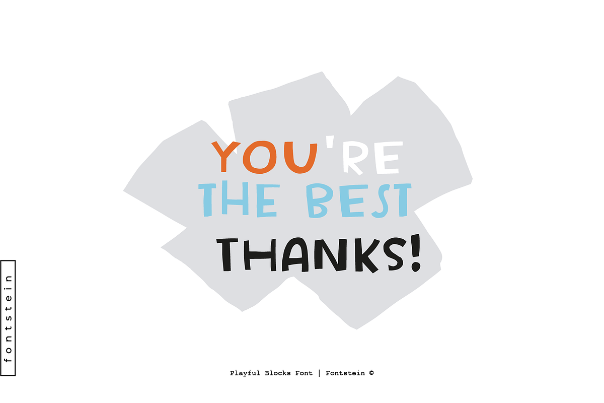 Playful Blocks – Fun & Friendly Font, a Handwritten Font by Fontstein (Photo 9 of 9)