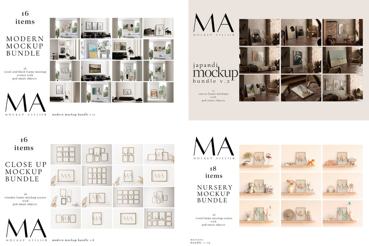 Mega Interior Frame Mockup Pack, a Household Mockup by Mockup Art Atelier (Photo 25 of 60)