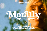 Morally - Vintage Bold Serif, a Serif Font by tebaltipislab (Thumbnail 1 of 13)