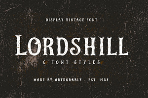 Lordshill (6 Font Styles), a Serif Font by Artdorable