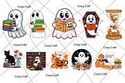 Book Lovers Sticker PNG Bundle, a Pattern Graphic by CrazyCraft (Thumbnail 2 of 7)