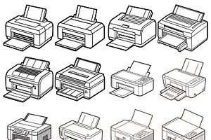 Printers for Business or Home Office, an Object Graphic by Billah Hub
