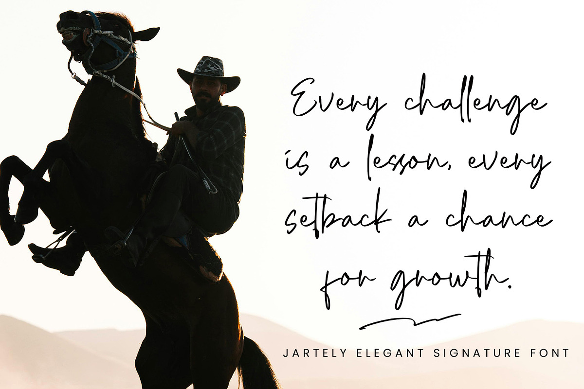 Jartely Font, a Script Font by Zelda Graphic (Photo 4 of 10)