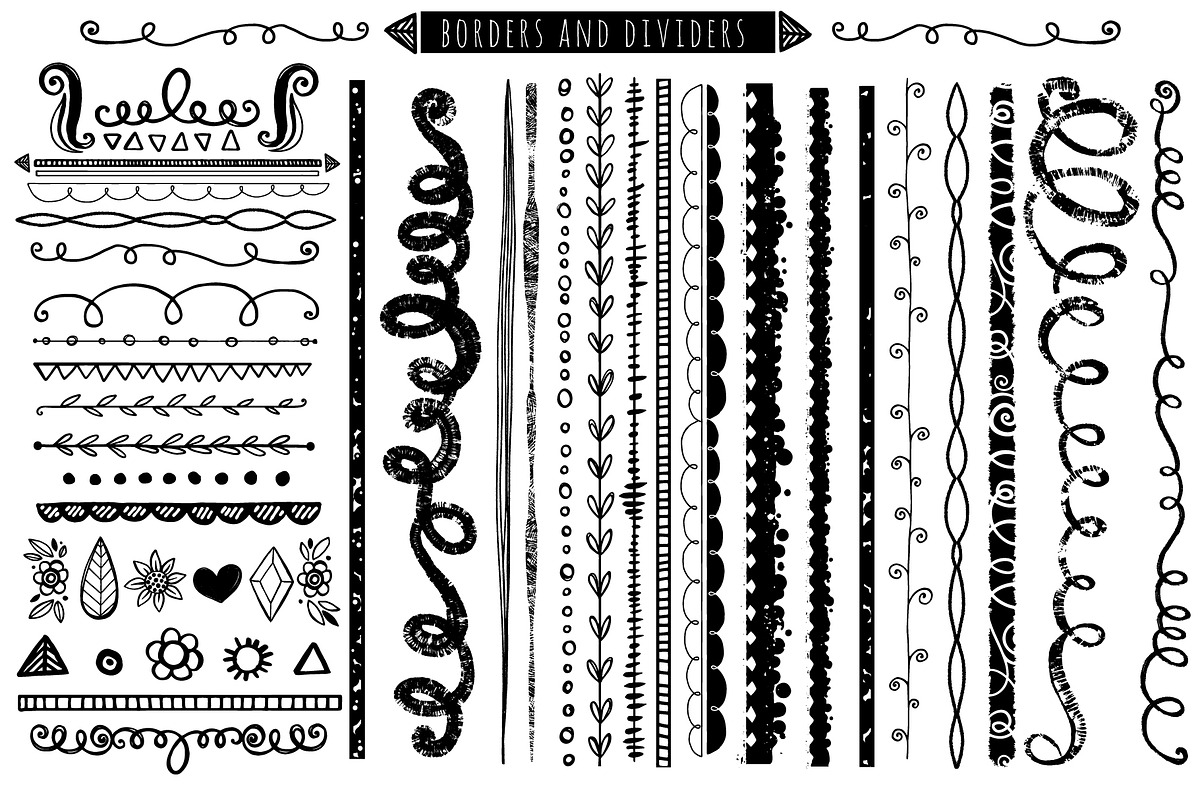 Decorative Borders, Corners & Frames, a Decorative Illustration by Carrie Stephens Art (Photo 3 of 12)