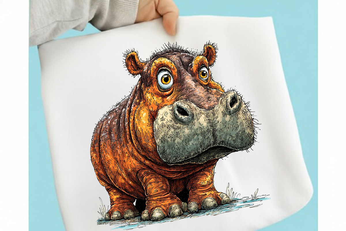 Watercolor Enjoy Animals Clipart, a Seasonal Illustration by designcity5 (Photo 3 of 5)