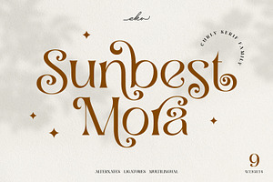 Sunbest Mora - Display Serif Font