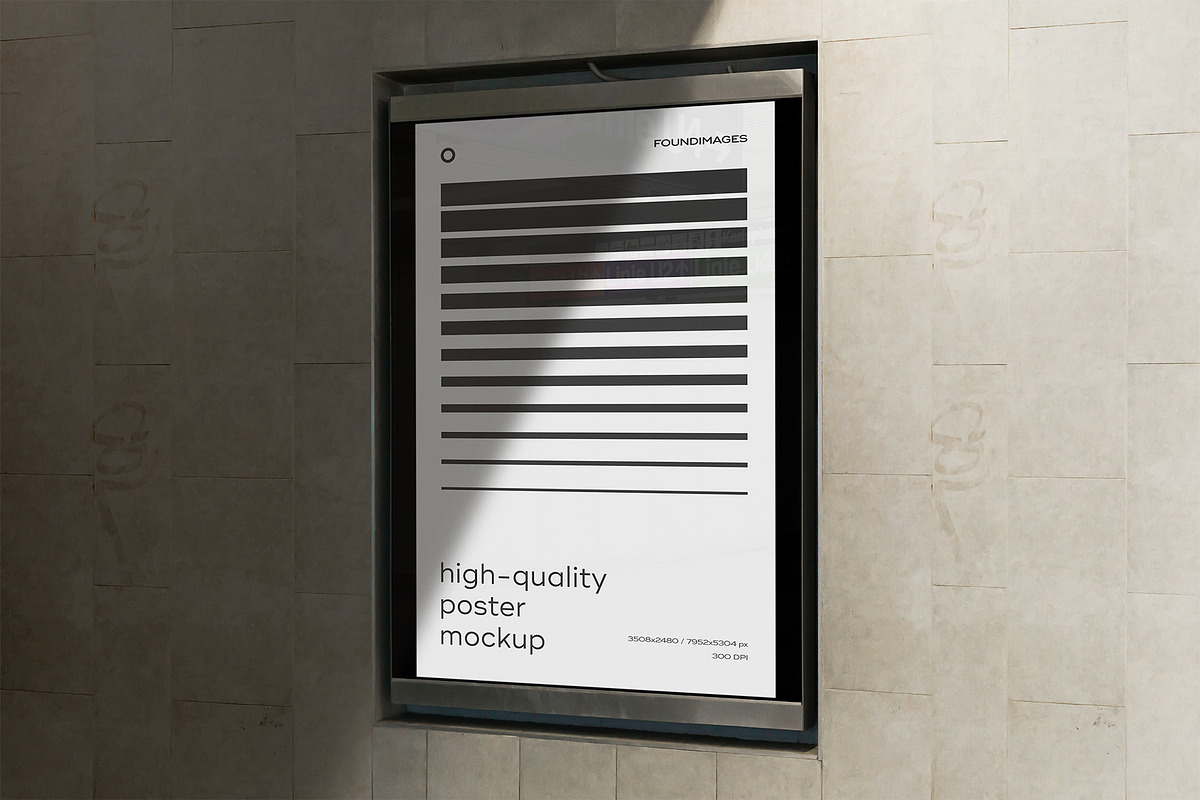 Subway Poster Mockup Bundle Metro, an Advertising Mockup by FoundImages (Photo 26 of 61)