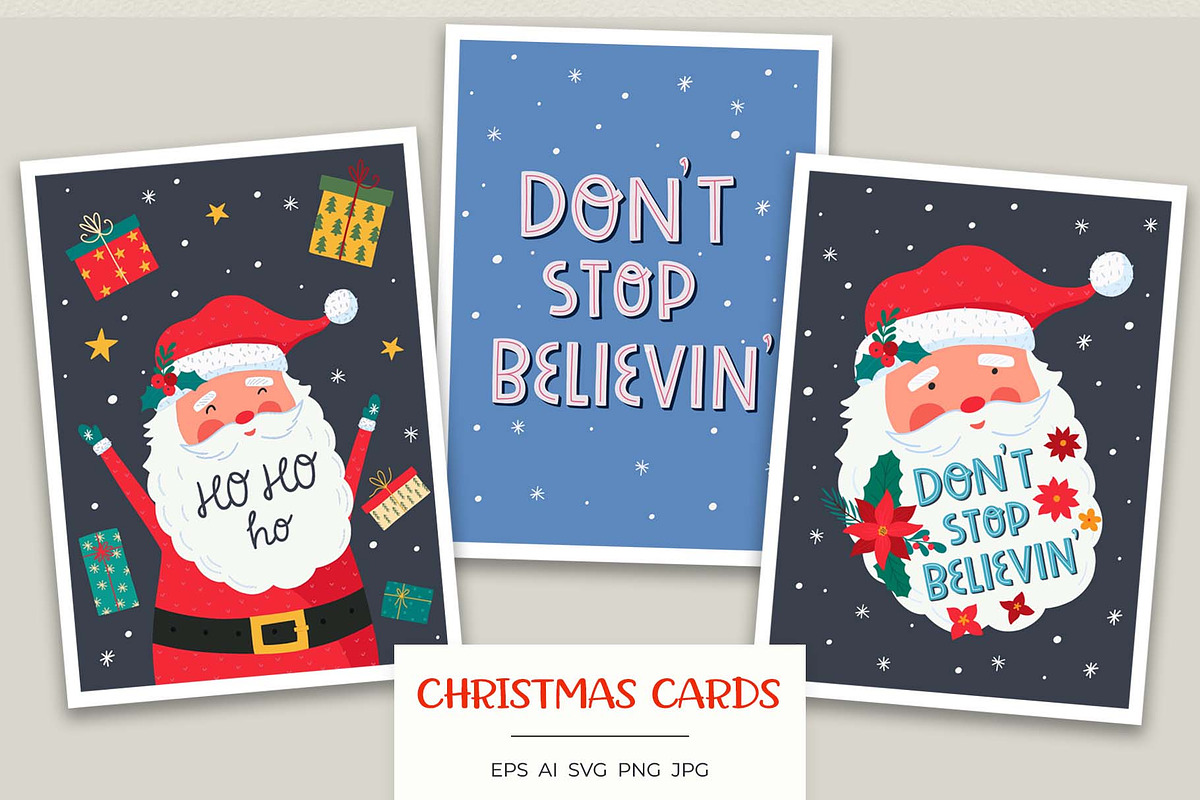 Christmas Greeting Card Set, a Decorative Illustration by Irina Ostapenko (Photo 1 of 4)