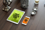 5 Mockups iPad (pics+PSD), an iPhone Mockup by tydla (Thumbnail 6 of 7)