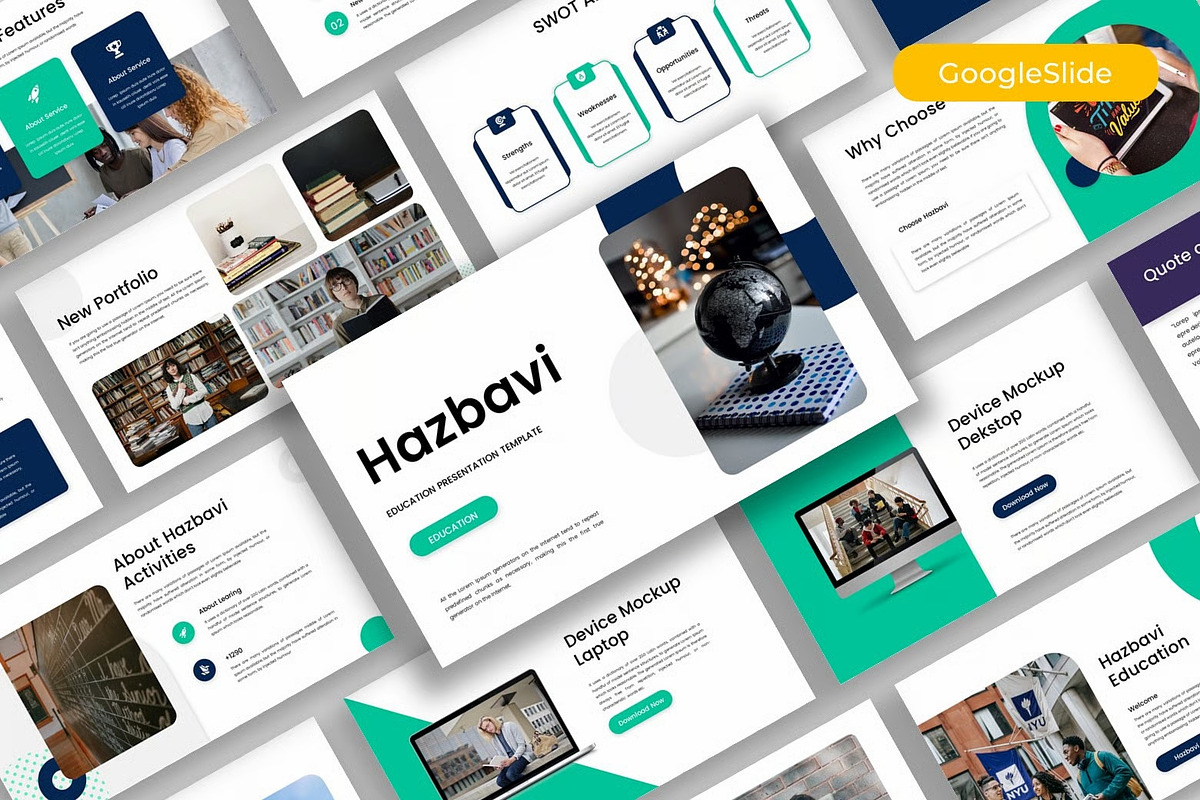 Hazbavi – Business Google Slide, a Presentation Template by kreatifreya (Photo 1 of 5)