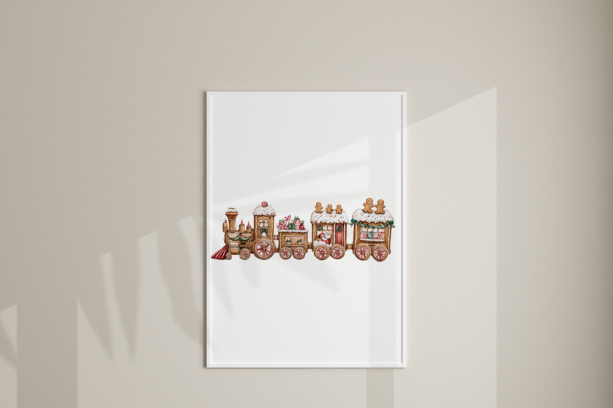 18 Gingerbread Train Clipart PNGs, a Decorative Illustration by Pati Charm Studio (Photo 6 of 7)