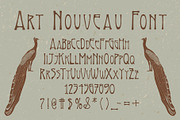 Art Nouveau Font, a Font by Liz Kohler Brown (Thumbnail 5 of 5)
