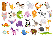 Cute kids set with animals, an Animal Illustration by martynmarin (Thumbnail 5 of 6)
