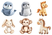 Vintage Knitted Plush Baby Animals, an Illustration by CitraGraphics (Thumbnail 5 of 5)