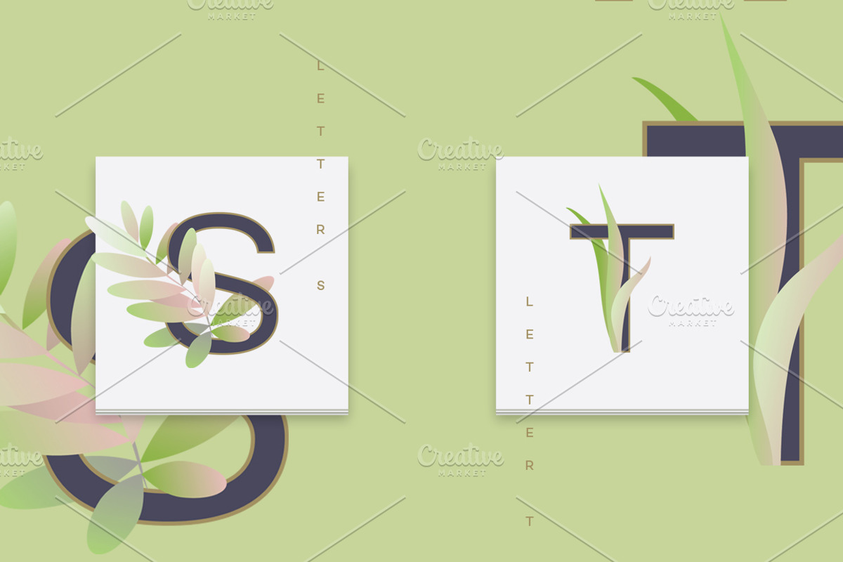 Spring alphabet letters, a Symbol Font by Polar Vectors (Photo 20 of 23)