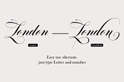 Bedlingham, a Script Font by Teweka (Thumbnail 4 of 12)