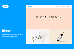 Bloom Portfolio HTML Template