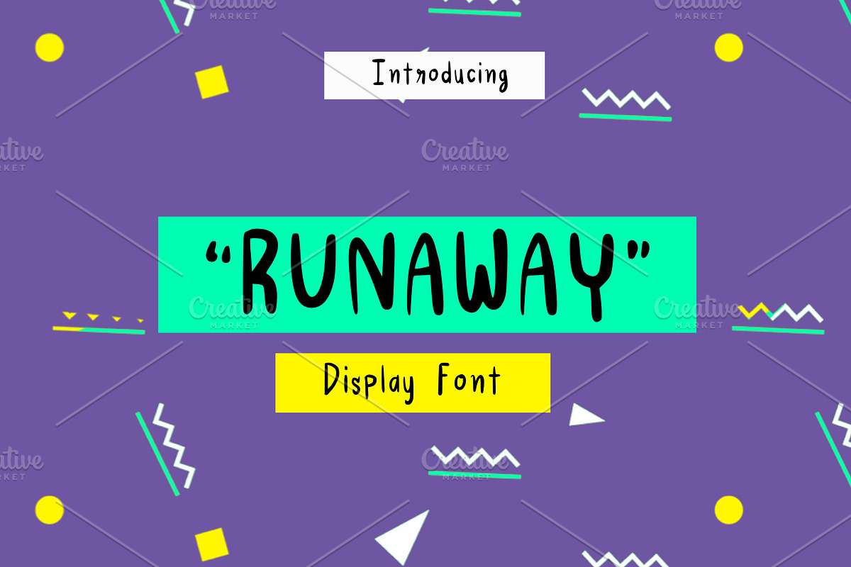 Runaway Display Font, a Script Font by Nuchylee Photo (Photo 1 of 7)