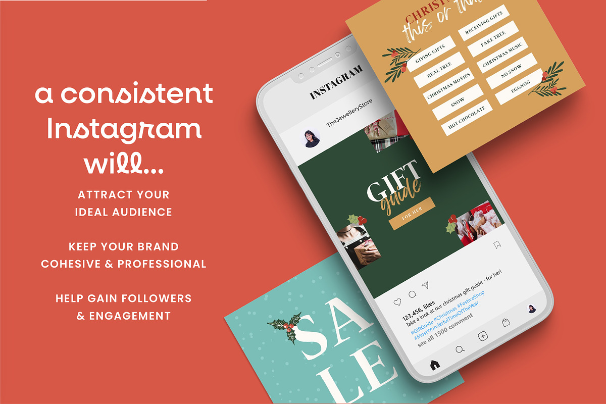 Christmas Instagram Template Bundle, a Social Media Template by Templatez.Co (Photo 6 of 6)