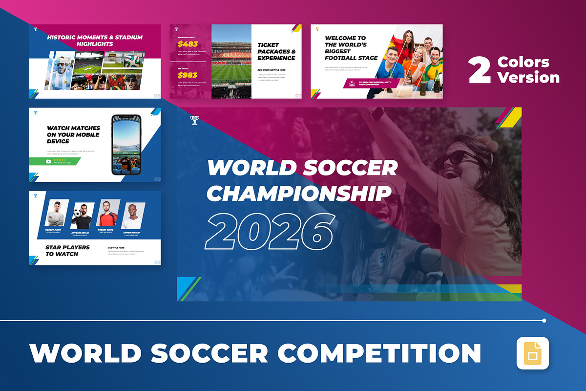 World Soccer Competition Slides, a Presentation Template by Antstheme (Photo 1 of 4)