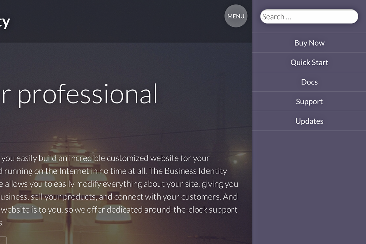 Business Identity WordPress Theme, a WordPress Template by We Cobble (Photo 5 of 6)