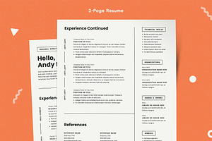 Modern Resume Template CV