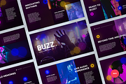 Buzz Night Club PowerPoint Template, a Presentation Template by Flat Icons (Thumbnail 1 of 4)