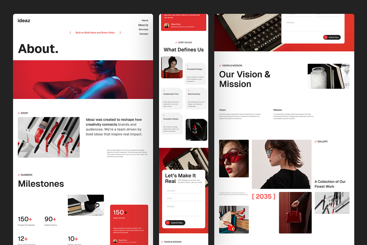 Creative Agency Website UI Figma, an UI Kit Template by peterdraw (Photo 3 of 6)