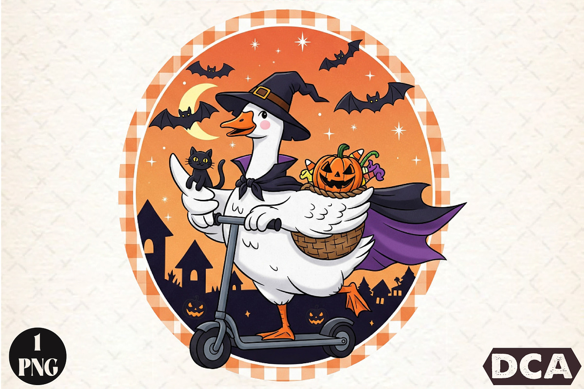 Funny Halloween Silly Goose Png,Boy, an Illustration by DreamCafeArt (Photo 1 of 7)