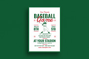 Retro Baseball Game Event Flyer, a Flyer Template by Guuver (Thumbnail 1 of 3)