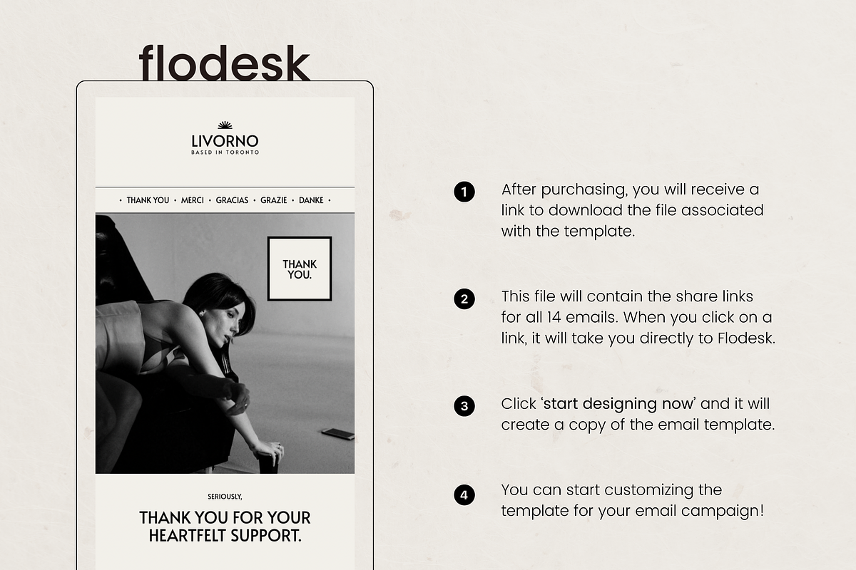 Flodesk Email Newsletter Templates, an Email Template by Branding Babe Co. (Photo 4 of 6)