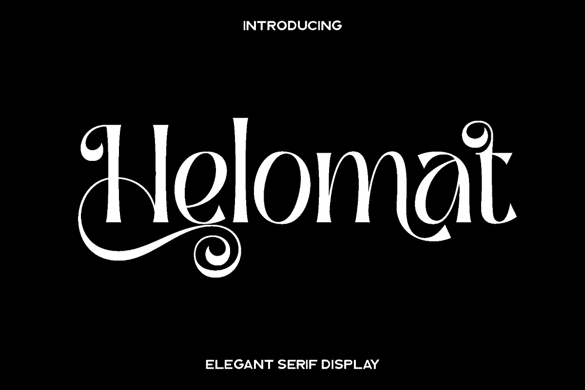 Helomat - Elegant Serif Display, a Serif Font by Luna Shop (Photo 1 of 12)