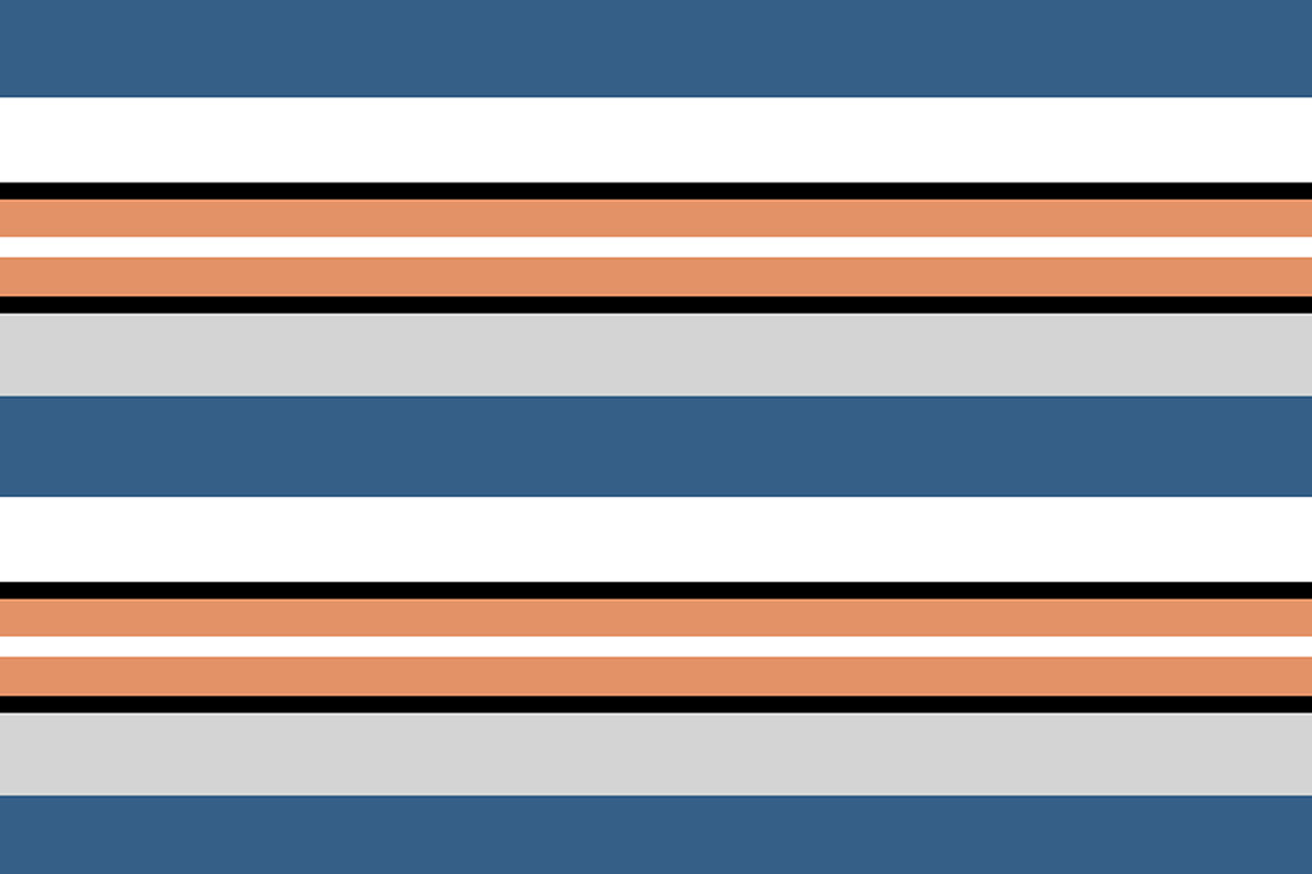 Peach Blue and Grey and Retro 60s, a Pattern Graphic by Sharon Schwalbe (Photo 4 of 5)
